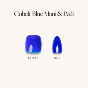 Cobalt Blue Mani Pedi
